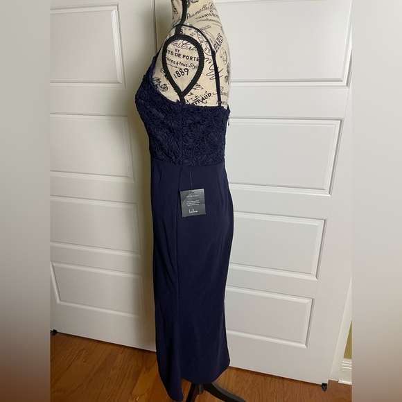 Lulu's Leandra Navy Blue Lace Maxi Mermaid Dress - Picture 4 of 10